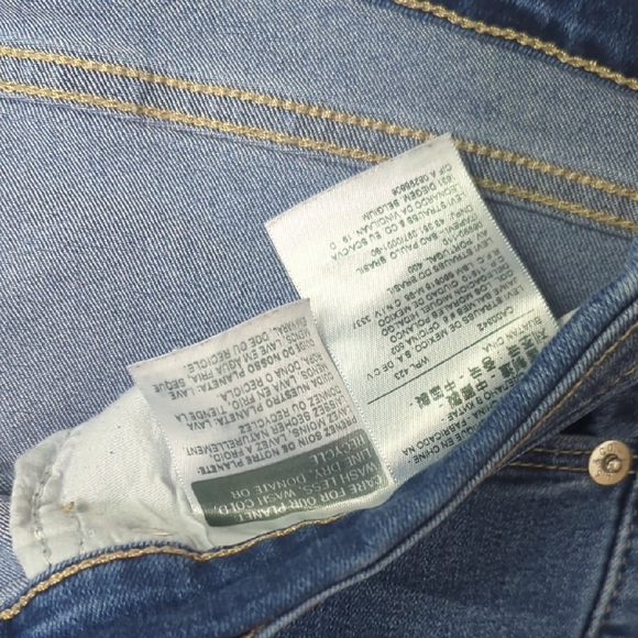 524 Bootcut Levi's Classic Blue Women's Jeans - Picture 5 of 9